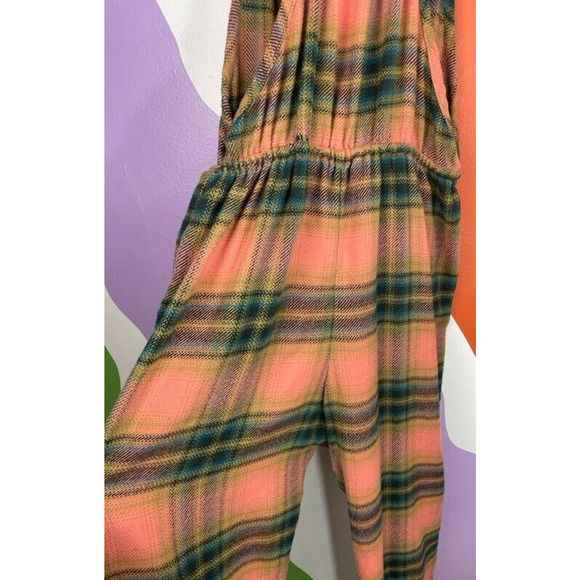 Urban Outfitters Jumpsuit Womens Small Kiera Plaid Out From Under Fall Autumn S - Picture 6 of 8